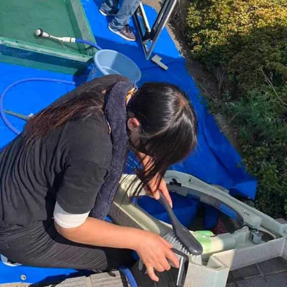 清掃作業の様子